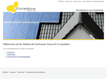 Tablet Screenshot of centrosolar-group.com